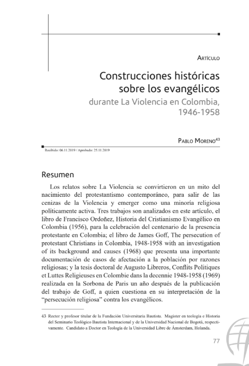 Portada del artículo