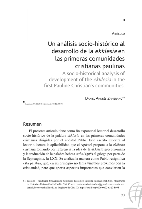Portada del artículo