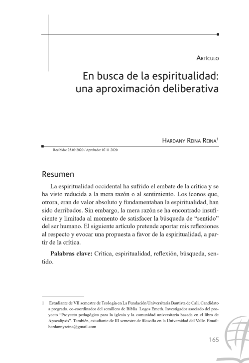 Portada del artículo