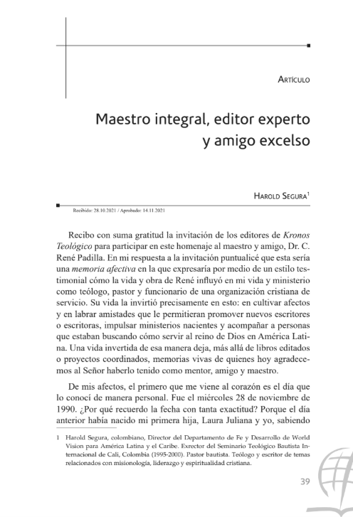 Portada del artículo
