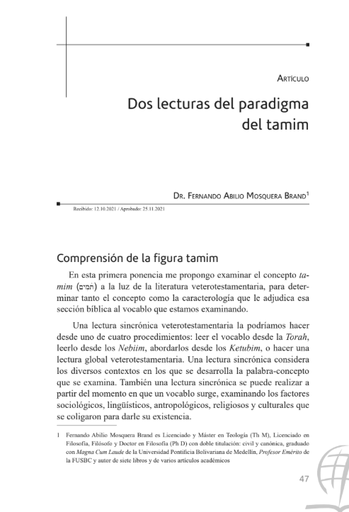 Portada del artículo