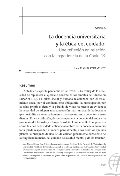 Portada del artículo