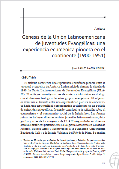 Portada del artículo